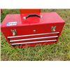 Image 2 : Orange Zep cabinet & red tool box c/w tools