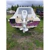 Image 5 : Fiber Tech, Approx. 16 ft Fibreglass open bow boat, SN.FT165018LL283, c/w top & 70 HP Johnson motor