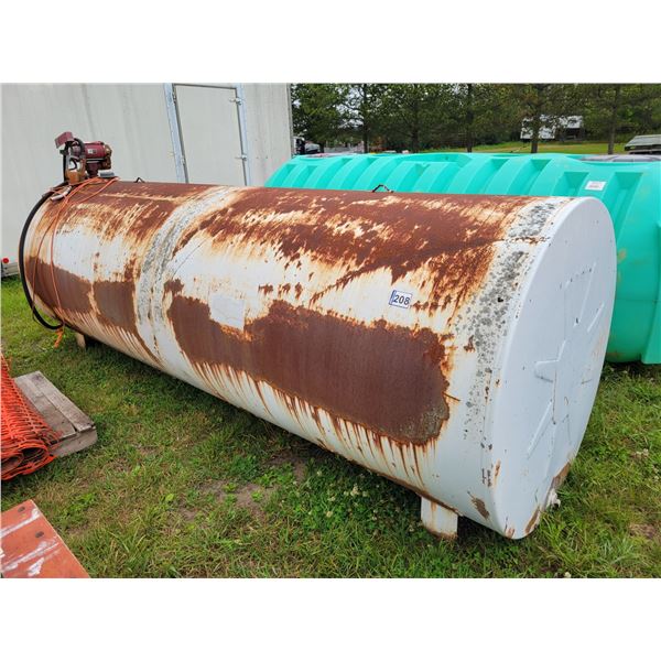 1000-gal Fuel tank c/w 1/2 Hp pump (works)