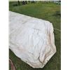 Image 3 : Big White Tarp, Approx. 10 1/2 ft x 27 ft