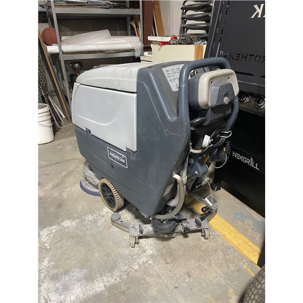 SELLING OFF SITE: Adfinity 20D Floor scrubber, battery operated, working, For Location and Info PH D