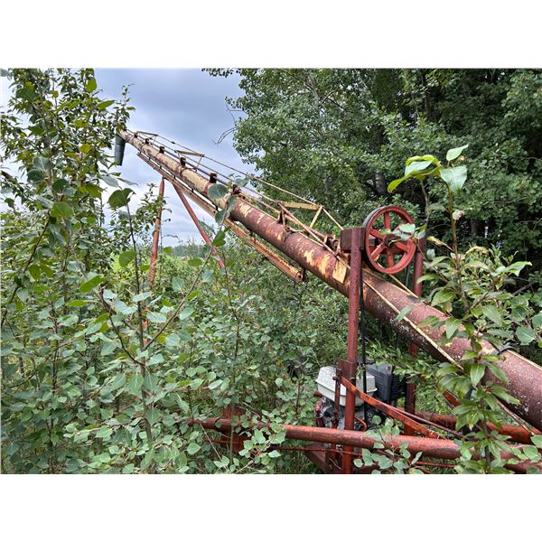 SELLING OFF SITE: Westfield 7 x 51 Grain Auger c/w 13 Hp Honda, ran when parked, SN. Not visible, Fo