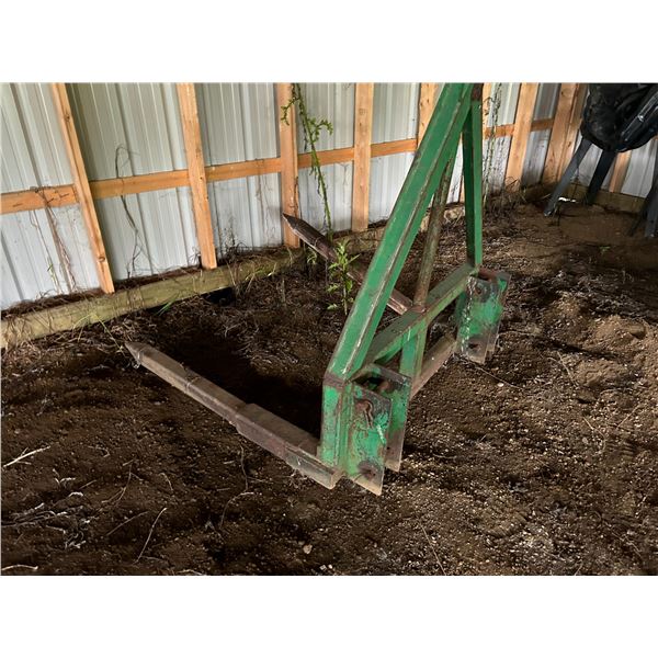 SELLING OFF SITE: FEL Bale fork, bent tine. For more info PH Mel (780) 446-8197. Address: 60110 RR 1