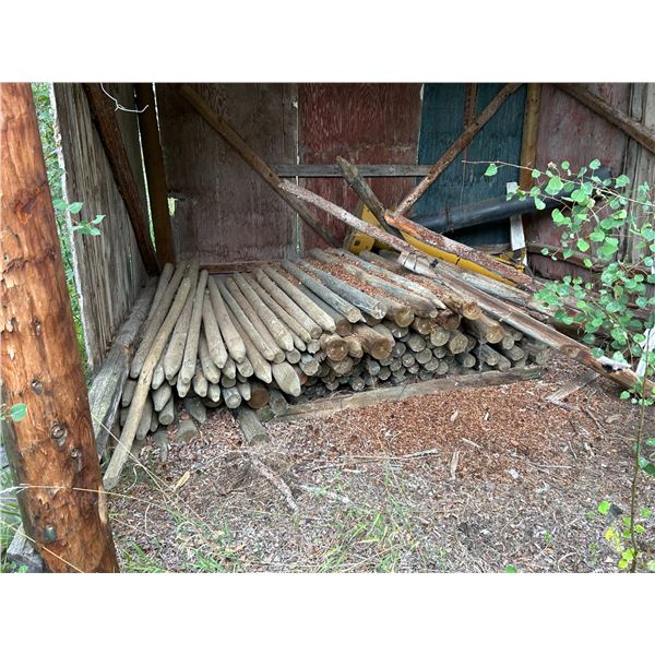 SELLING OFF SITE: Qty of fence posts. For more info PH Mel (780) 446-8197. Address: 60110 RR 140 Vil