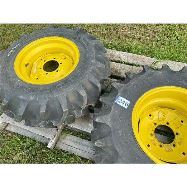 (So much each x 2) 11.2-16, 6-hole tires & rims