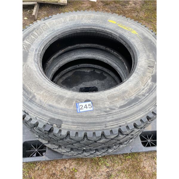 (So much each x 2) Bridgestone 11R24.5 Tires
