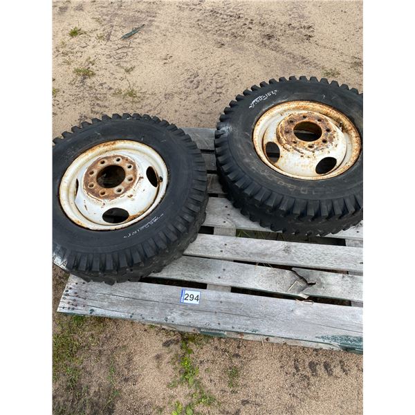 2- 7.50x16LT tires & rims