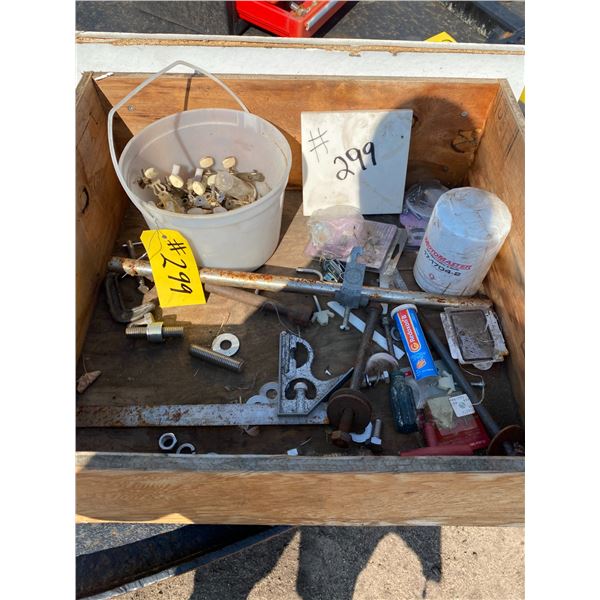 2- Drawers c/w screws, square rivets, misc. parts