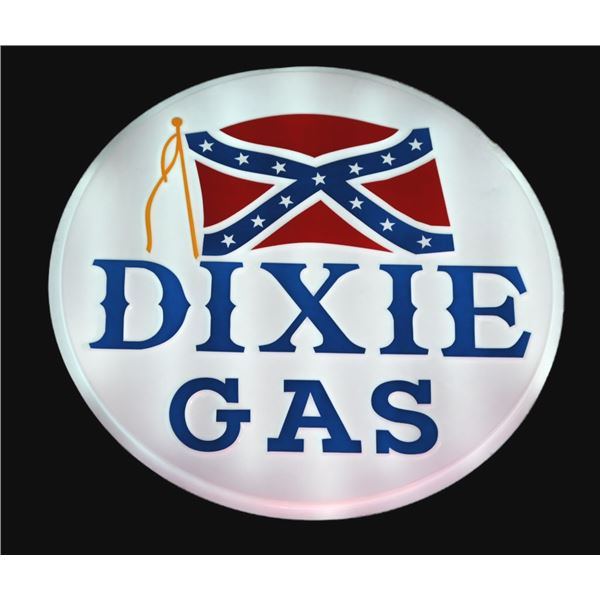 Dixie Gas Huge Lighted Gas Station Sign NOS