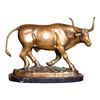 Image 1 : Texas Longhorn Bronze Sculpture