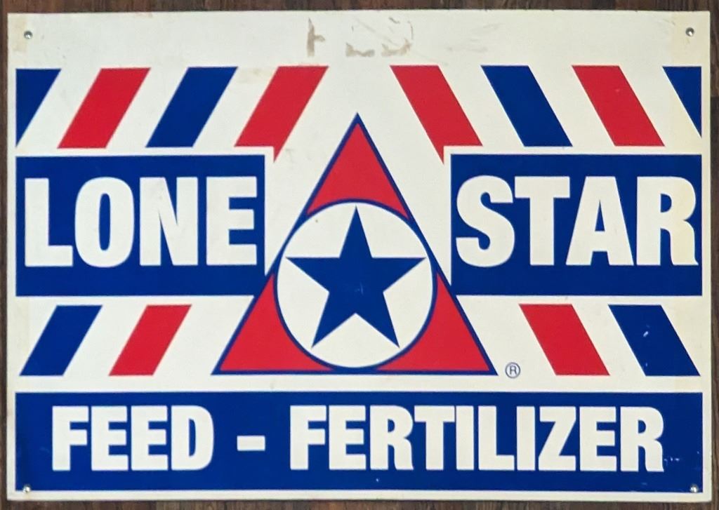 Lone Star Feed-Fertilizer Sign