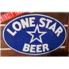 Image 1 : Lone Star Beer Oval Tin Sign
