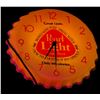 Image 1 : Pearl Light Beer Bottlecap Lighted Clock