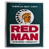 Image 1 : Red Man Chewing Tobacco Tin Sign