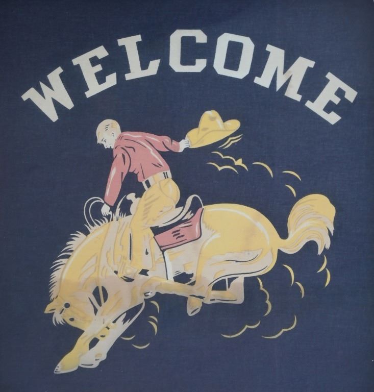 Vintage Rodeo Welcome Banner