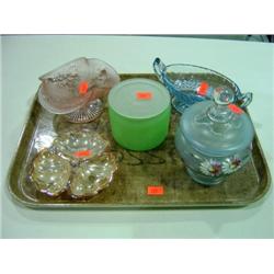 COLORED GLASS DISHES