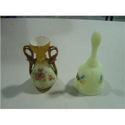 FENTON BELL WITH VASE
