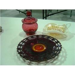 COLORED GLASS DISHES
