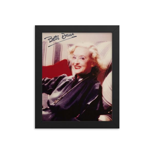 Bette Davis Signed Photo  framed reprint