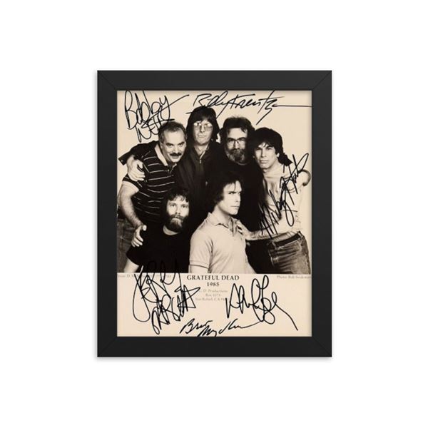Grateful Dead signed promo photo framed reprint