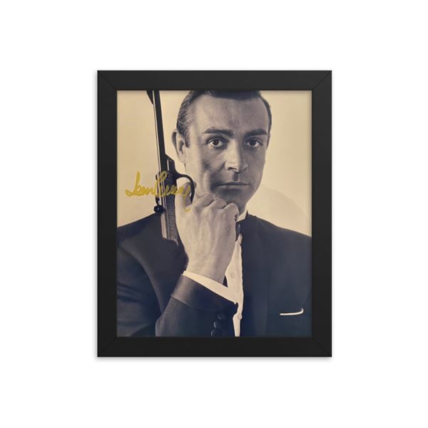 James Bond Sean Connery signed Framed Reprint