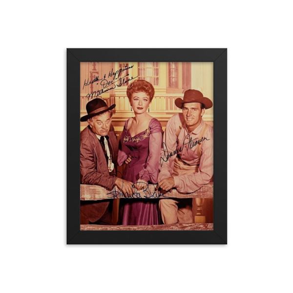 Gunsmoke signed portrait photo framed reprint