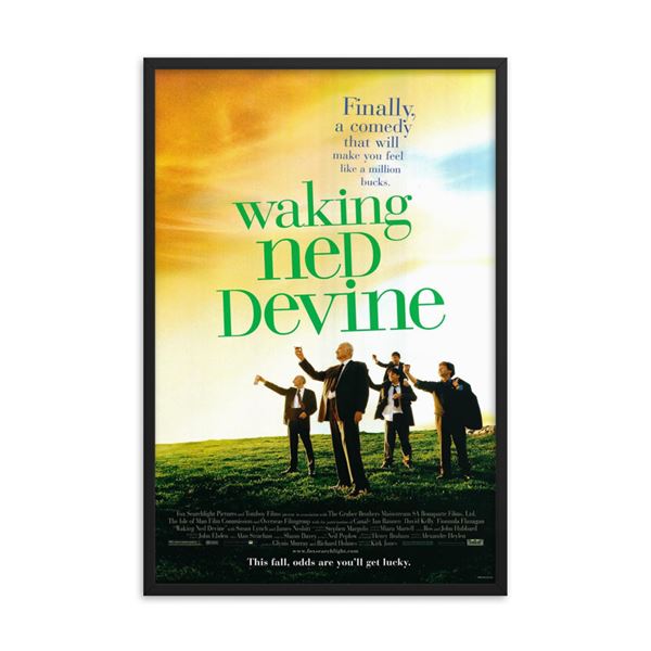Waking Ned Devine 1998 REPRINT   poster REPRINT