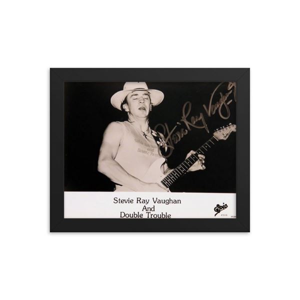 Stevie Ray Vaughan signed promo photo REPRINT