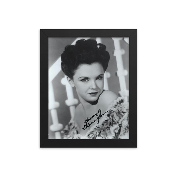 Gloria Jean Signed Photo  framed reprint