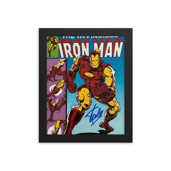 Stan Lee signed photo  framed reprint