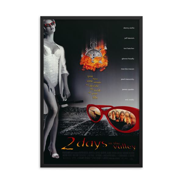 2 Days in the Valley 1996 REPRINT   poster REPRINT