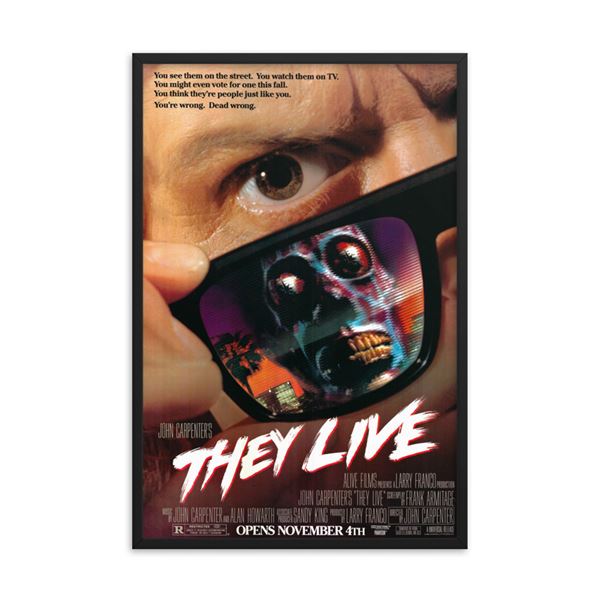 They Live 1988 REPRINT movie poster REPRINT