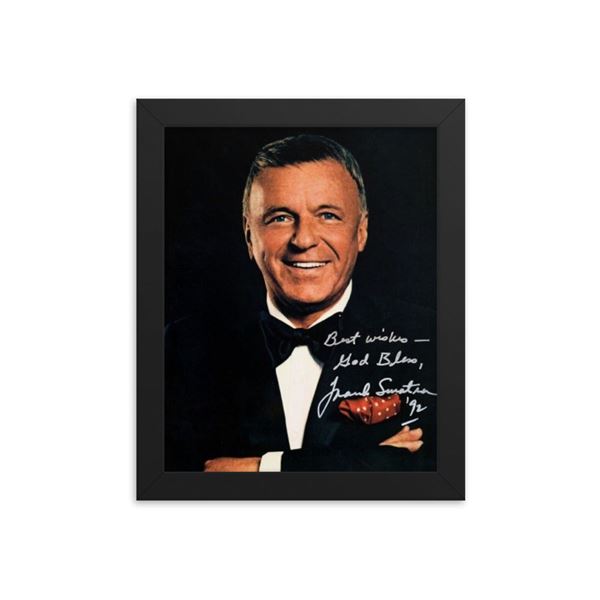 Frank Sinatra signed promo photo framed reprint