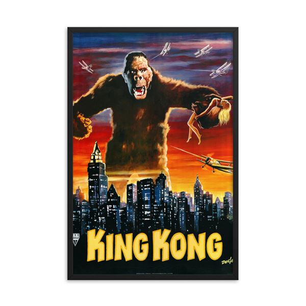 King Kong 1933 REPRINT German   poster art REPRINT