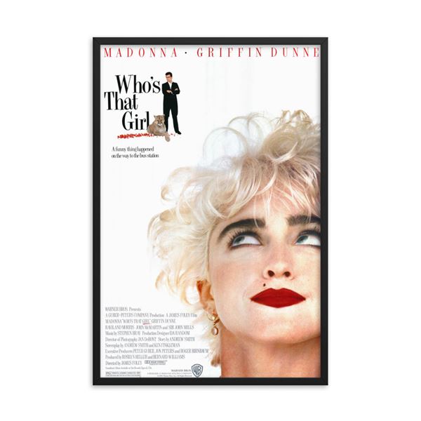 Who's That Girl 1987 REPRINT movie poster REPRINT