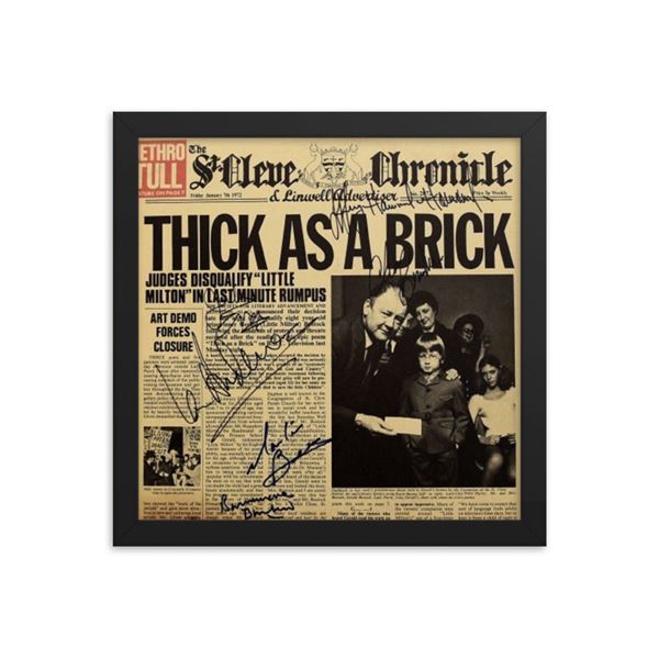 Jethro Tull signed Thick As A Brick album REPRINT