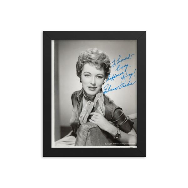 Eleanor Parker signed photo  framed reprint