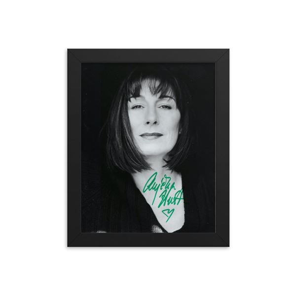 Anjelica Huston signed photo  framed reprint