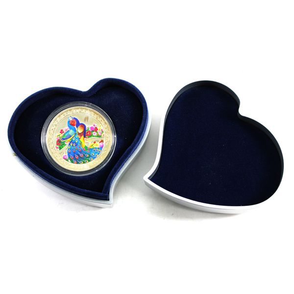 Niue 2015 $2 Love is Precious - Peafowls 1oz Fine Silver Coin