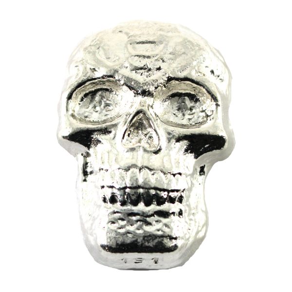 5oz Beaver Bullion .999 Fine Silver Skull (Tax Exempt)