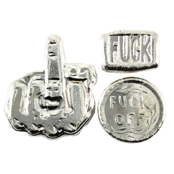 5oz Lot Total! Beaver Bullion 2x 1oz & 5oz Fine Silver. 3pcs. (Tax Exempt) 
