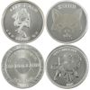 Image 1 : 4x Assorted 1oz .999 Fine Silver Rounds. 4pcs. (Tax Exempt)