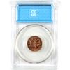 Image 2 : 1-cent 1965 Small Beads, Pointed 5 CCCS MS-65 Red