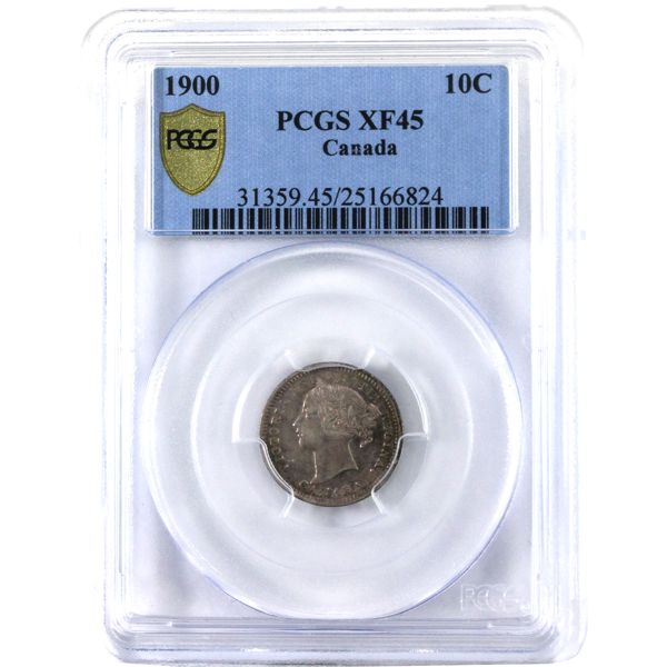 10-cent 1900 PCGS XF-45