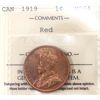 Image 1 : 1-cent 1919 ICCS MS64 Red