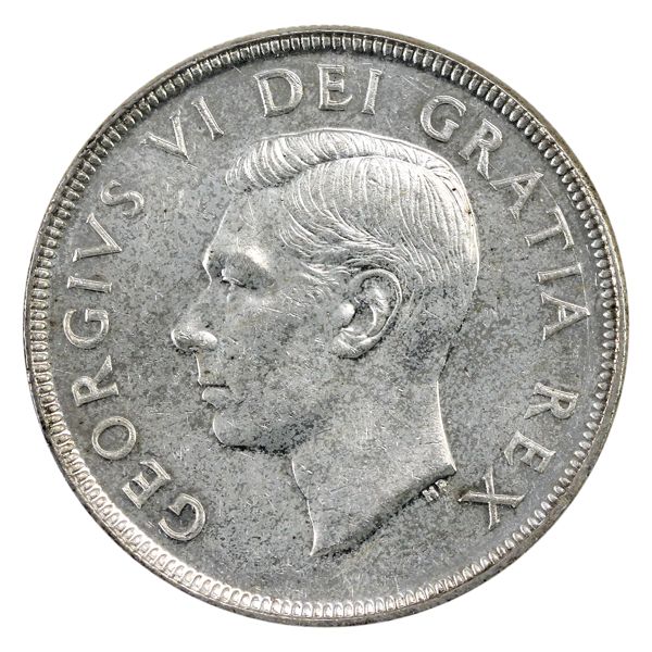 Silver $1 1951 Arnprior UNC (scratched)