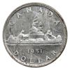 Image 2 : Silver $1 1951 Arnprior UNC (scratched)