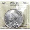 Image 1 : Silver $1 1935 ICCS MS64 