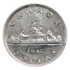 Image 2 : Silver $1 1947 Pointed 7 VF-EF (scratched)