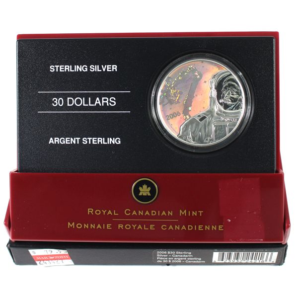2006 $30 Canadian Achievements - Canadarm & Col Hadfield 
